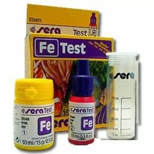 Sera Fe Test test do pomiaru żelaza w wodzie w akwarium 15ml - Pozostałe akcesoria do akwarium - miniaturka - grafika 1