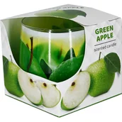 Świece - Świeca w szkle zapachowa zielone jabłko - miniaturka - grafika 1