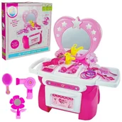 Zabawy w naśladowanie dorosłych - Toaletka Zestaw Piękności + Akcesoria Do Włosów - miniaturka - grafika 1