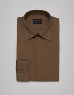 Koszule męskie - koszula lumia 00370 długi rękaw beżowy slim fit - miniaturka - grafika 1