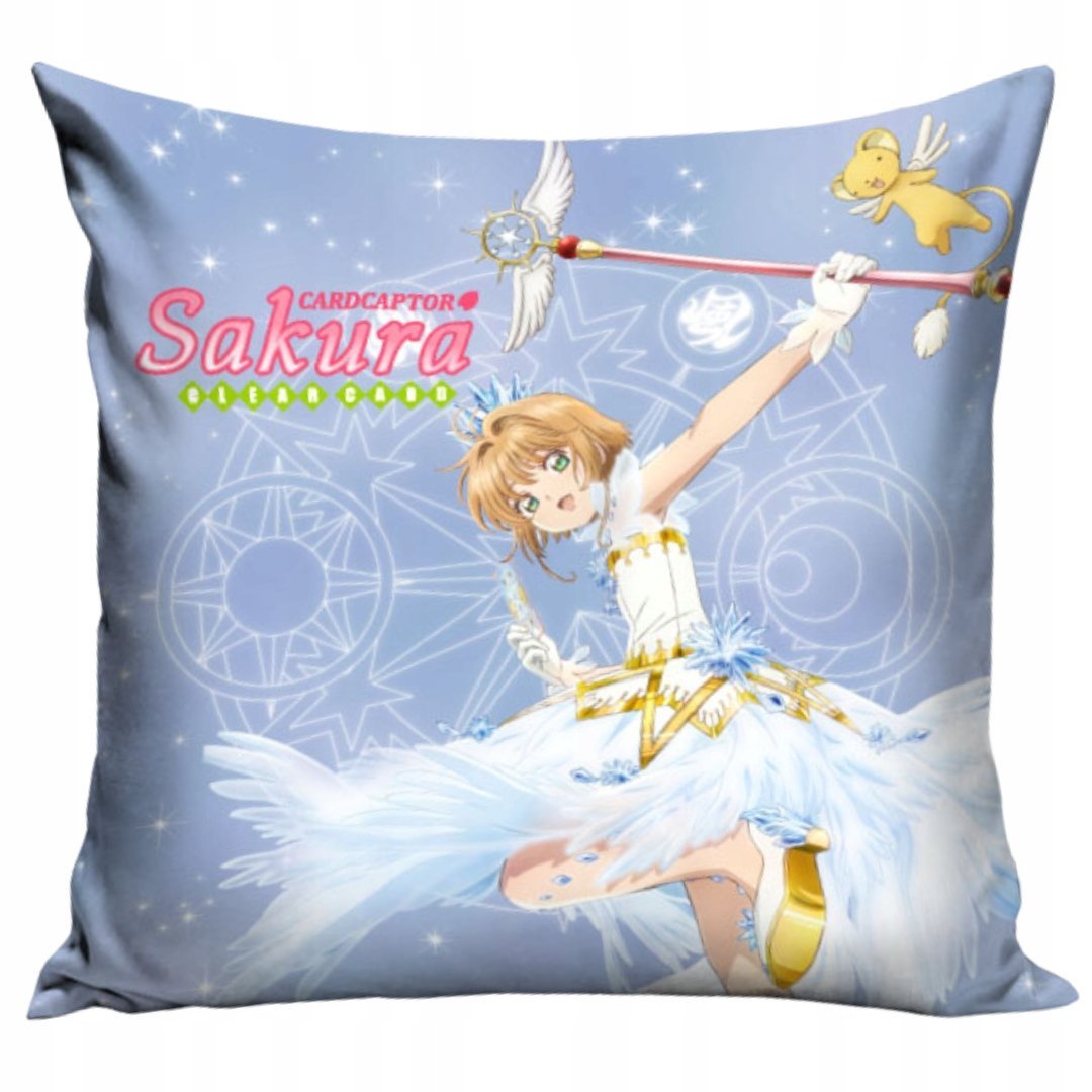 Poduszka Sakura Anime Licencyjna Dekoracyjna z Bajkowym Motywem