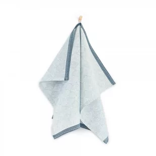 Ścierka kuchenna bawełniana, 50x70, niebieska geometryczna, SAF-165 - Ściereczki, gąbki, czyściki - miniaturka - grafika 1