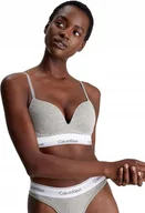 Biustonosze - CALVIN KLEIN PLUS SIZE GŁADKI MIĘKKI BIUSTONOSZ Z BAWEŁNĄ SZARY 95B JPA - miniaturka - grafika 1