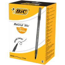 BIC Długopis Round Stick Medium czarny 893213 - Długopisy - miniaturka - grafika 5