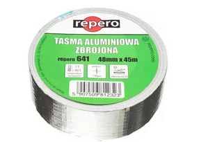 Taśma aluminiowa zbrojona Repero 641 48mm/45m - Taśmy izolacyjne i naprawcze - miniaturka - grafika 1