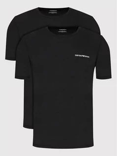 Koszulki męskie - Emporio Armani Underwear Komplet 2 t-shirtów 111267 2R717 17020 Czarny Regular Fit - grafika 1