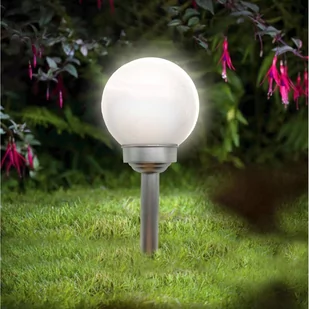 Lampa solarna kula mleczna 15x44cm - Lampy ogrodowe Lampa solarna kula mleczna 15x44cm - Lampy ogrodowe - miniaturka - grafika 3