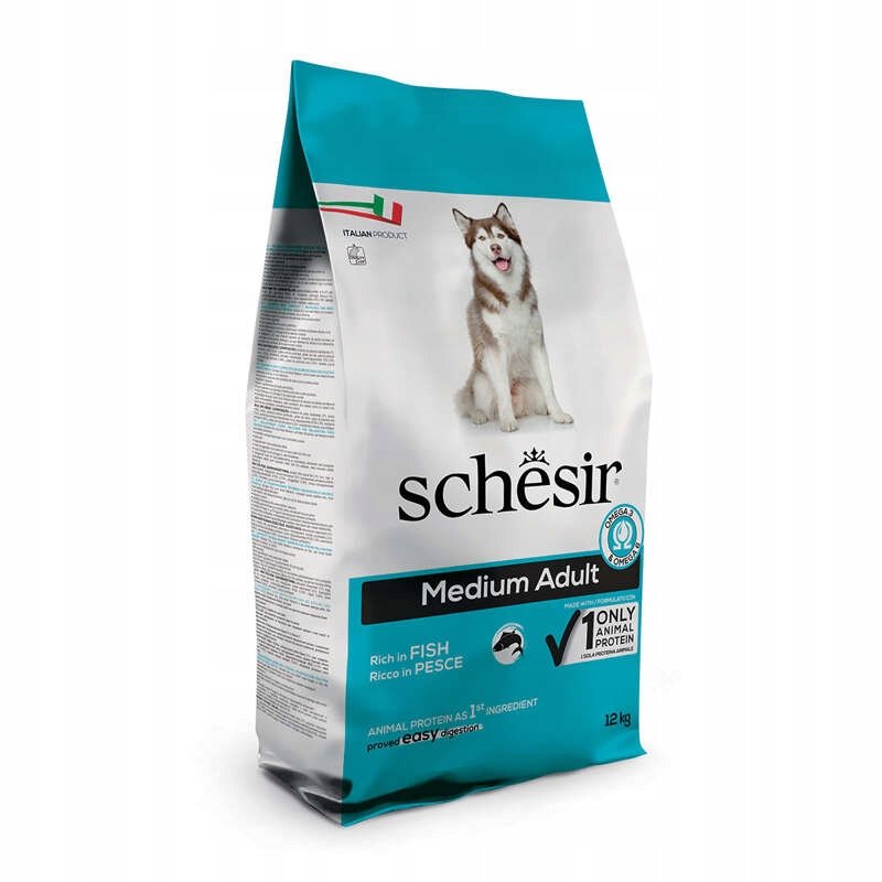 Schesir Medium Adult z rybą 12kg