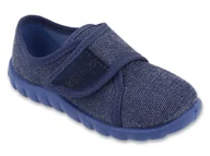 Buty dla chłopców - Kapcie dziecięce chłopięce do przedszkola domowe na rzep Befado 457P004-24 - miniaturka - grafika 1