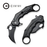 Noże - Nóż składany karambit Civivi Incisor II Black Aluminium, Black Nitro-V (C16016B-1) - miniaturka - grafika 1