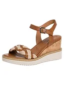 Sandały damskie - Tamaris Sandały damskie 1-1-28305-20, koniak, 39 eu - miniaturka - grafika 1