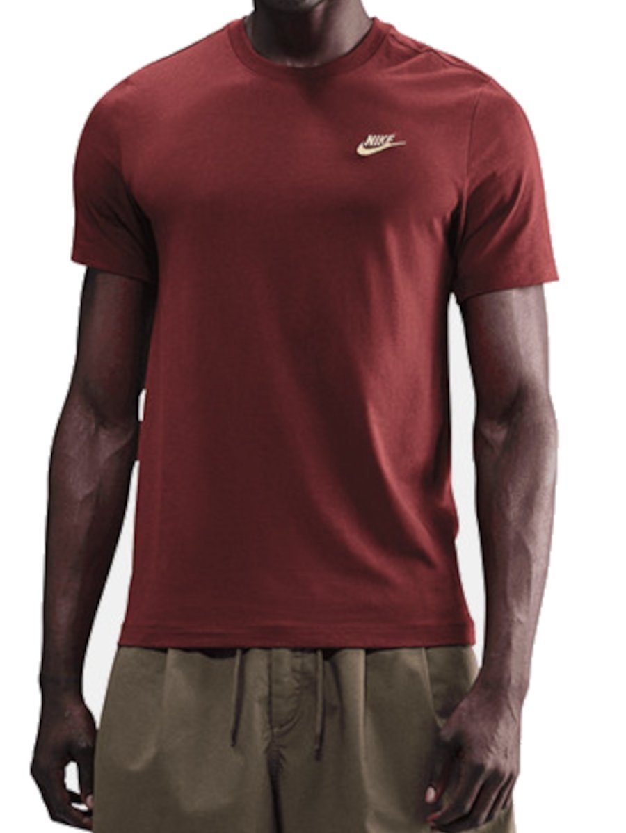 KOSZULKA męska NIKE AR4997-620 bawełniana bordowa sportowa t-shirt basic S S