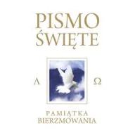 Religia i religioznawstwo - Wydawnictwo Diecezjalne Sandomierz Pismo Święte Starego i Nowego Testamentu Białe Pamiątka Bierzmowania - Kazimierz Romaniuk - miniaturka - grafika 1