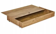 Łóżeczka i kojce - KLUPŚ pojemnik na pościel szuflada 120x60 dąb - miniaturka - grafika 1