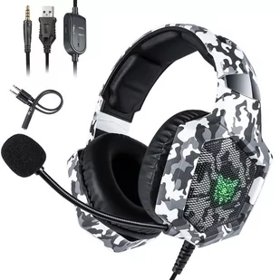 ONIKUMA K8 szare camo - Słuchawki - miniaturka - grafika 1