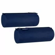 Piórniki - Starpak Piórnik tuba 1 zamek Navy blue - miniaturka - grafika 1