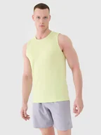 Koszulki męskie - 4F Tank top męski treningowy szybkoschnący 4FWSS25TFSLM460-45S Zielony Roz. M - miniaturka - grafika 1