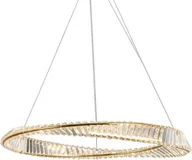 Lampy sufitowe - Bohemia S 80 AL - żyrandol kryształowy LED pierścień ring 80cm mosiądz - miniaturka - grafika 1