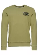 Bluzy męskie - Superdry Bluza męska, Zielony olej, S - miniaturka - grafika 1