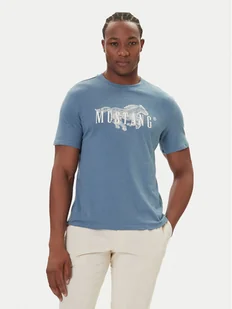 Mustang T-Shirt Austin 1016858 Niebieski Regular Fit - Koszulki męskie - miniaturka - grafika 1