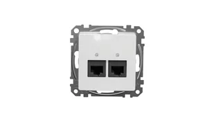 Schneider Electric, Sedna Design i Elements, Gniazdo komputerowe podwójne RJ45 kat. 6 UTP, białe, SDD111462 - Gniazdka elektryczne - miniaturka - grafika 2