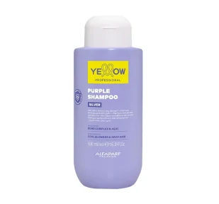 Yellow Professional Silver fioletowy szampon do włosów blond, siwych i rozjaśnianych 500 ml - Szampony do włosów Yellow Professional Silver fioletowy szampon do włosów blond, siwych i rozjaśnianych 500 ml - Szampony do włosów - miniaturka - grafika 1