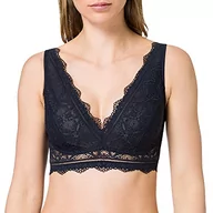 Biustonosze - Schiesser Damski biustonosz z fiszbinami, niebieski (nachtblau), 70A - miniaturka - grafika 1