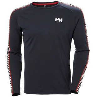 Męska koszulka Helly Hansen Lifa Active Stripe Crew Rozmiar: L / Kolor: ciemnoniebieski - Koszulki sportowe męskie - miniaturka - grafika 1