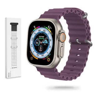 Gumowa Opaska Apple Watch (38 / 40 / 41 Mm) Jagodowy Fiolet - Akcesoria do smartwatchy - miniaturka - grafika 1