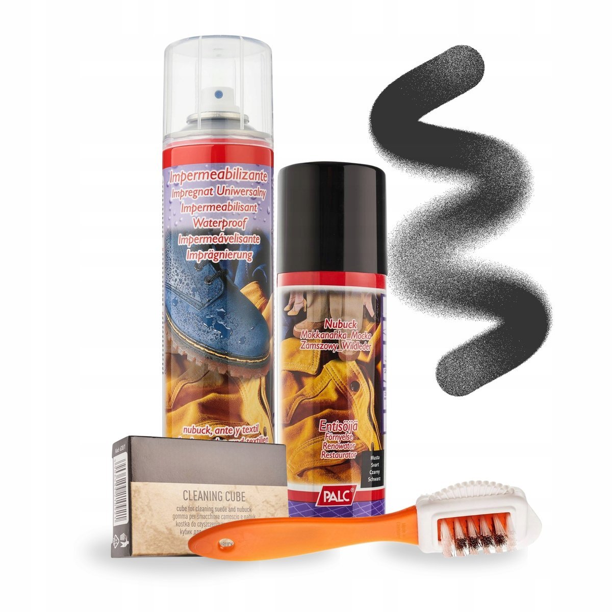 Renowator Czarny z Impregnatem 400 ml i Akcesoriami Palc Zestaw 4w1