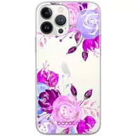 Etui i futerały do telefonów - Etui Babaco dedykowane do Iphone 13 MINI, wzór: Kwiaty 005 Etui częściowo przeźroczyste, oryginalne i oficjalnie licencjonowane - miniaturka - grafika 1
