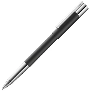 LAMY Scala pióro kulkowe 380 – pióro kulkowe ze stali nierdzewnej z matowym wykończeniem lakierowanym z uchwytem i klipsem chromowany na wysoki połysk – wkład M 63 niebieski – szerokość linii M - Pióra kulkowe - miniaturka - grafika 1