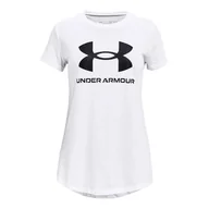 Odzież sportowa dziecięca - Koszulka dziewczęca Under Armour Live Sportstyle Graphic SS - miniaturka - grafika 1
