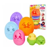 Zabawki interaktywne dla dzieci - Jajko matrioszka, pomarańczowe - miniaturka - grafika 1