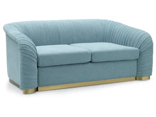 Sofa Tapicerowana 2-Osobowa Melva 2 Niebieska Glamour - Sofy i kanapy - miniaturka - grafika 1