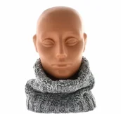 Szaliki i chustki dla dzieci - Ciepły komin dziecięcy Scorpio splot szary - miniaturka - grafika 1