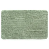 Dywaniki łazienkowe - Dywanik łazienkowy RIST 80 x 50 cm zielony - miniaturka - grafika 1