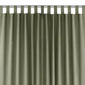 Zasłony - Zasłona MILANA kolor oliwkowy styl klasyczny szelki 10 cm szenila 140x245 homede - CURT/HOM/MILANA/CHENILLE/TAB/OLIVE/140x245 - miniaturka - grafika 1