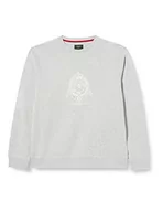 Bluzy męskie - Hackett London Męska bluza z kapturem z logo Heritage, Szary melanżowy, XL - miniaturka - grafika 1