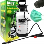 Opryskiwacze - CIŚNIENIOWY OPRYSKIWACZ 6L RĘCZNY OGRODOWY Z LANCĄ + MASECZKA - miniaturka - grafika 1