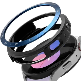 Ringke Air Sports+Bezel 2w1 etui ze stalową ramką do Samsung Galaxy Watch 5 40mm pokrowiec na kopertę czarno-niebieski (GW4-40-12_AS02) - Akcesoria do smartwatchy - miniaturka - grafika 2