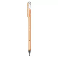 Długopisy - Hybrydowy Milky K108-PF żelowy długopis atramentowy, pastelowo-pomarańczowy, błyszczący na jasnych i kolorowych papierach, grubość linii 0,4 mm, 12 sztuk - miniaturka - grafika 1