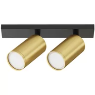 Lampy sufitowe - Lampa sufitowa Focus S C051CL-U-02BMG Maytoni reflektory nad stół czarne złote - miniaturka - grafika 1