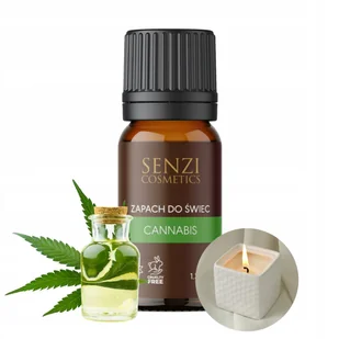 Zapach Do Świec Olejek Zapachowy Świece Wosk 10ml CANNABIS Aromatyczny - Świece - miniaturka - grafika 1