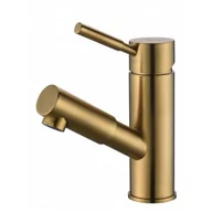 Baterie umywalkowe - BLUE WATER DEN-BUP.060 ZŁOTY SZCZOTKOWANY  MAT Bateria umywalkowa z wyciąganą wylewką  DENVER ZŁOTY SZCZOTKOWANY  MAT - miniaturka - grafika 1