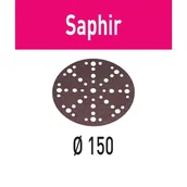 Materiały ścierne - FESTOOL Krążki Ścierne SAPHIR P80 150mm - miniaturka - grafika 1