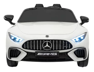Pojazd Mercedes Benz AMG SL63 Biały - Pojazdy elektryczne dla dzieci - miniaturka - grafika 1