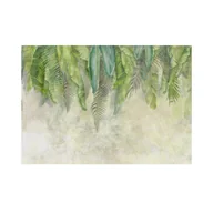 Tapety - Mural Fresh Egzotyczne Liście 400 x 280 cm delikatna struktura - miniaturka - grafika 1