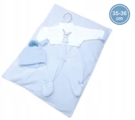 Lalki dla dziewczynek - 3-częściowy strój dla lalki New born o wielkości 35-36 cm - miniaturka - grafika 1