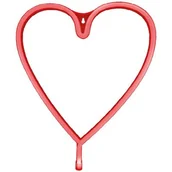 Lampy pozostałe - Neon LED MANTA Serce SNL22RD - miniaturka - grafika 1